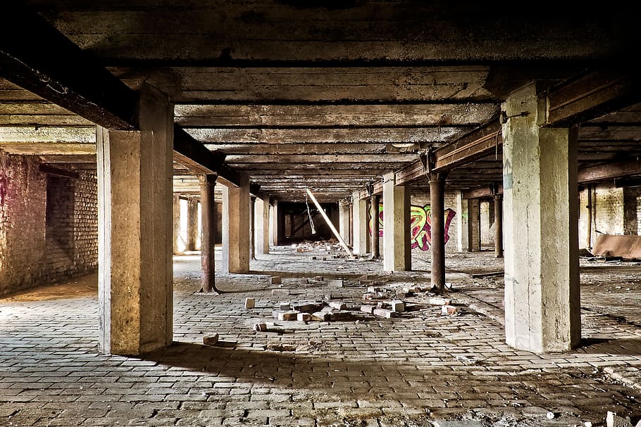 gray concrete building, Lost, Rooms, lost places, leave, pforphoto, HD wallpaper